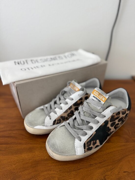 Golden Goose Shoes - NWT Golden Goose Leopard Super-Star Classic Sneakers